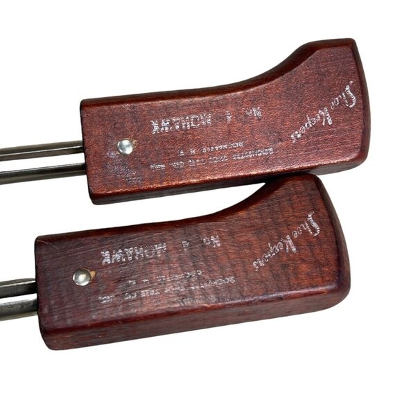 Vintage SHOE KEEPERS No 4 MOHAWK Split Toe Shoe Trees - Rochester Shoe Tree Co - Picture 6 of 6